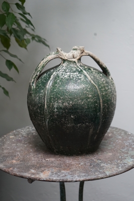 antique-french-pottery-oil-jar-old-urn-ceramic-jug-france-nz-